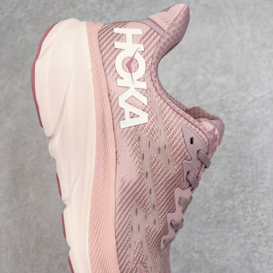 Hoka ONE ONE Clifton 9 低筒 舒适运动 防滑耐磨 透气跑步鞋 运动 波鞋  粉色  1127895-PMPW