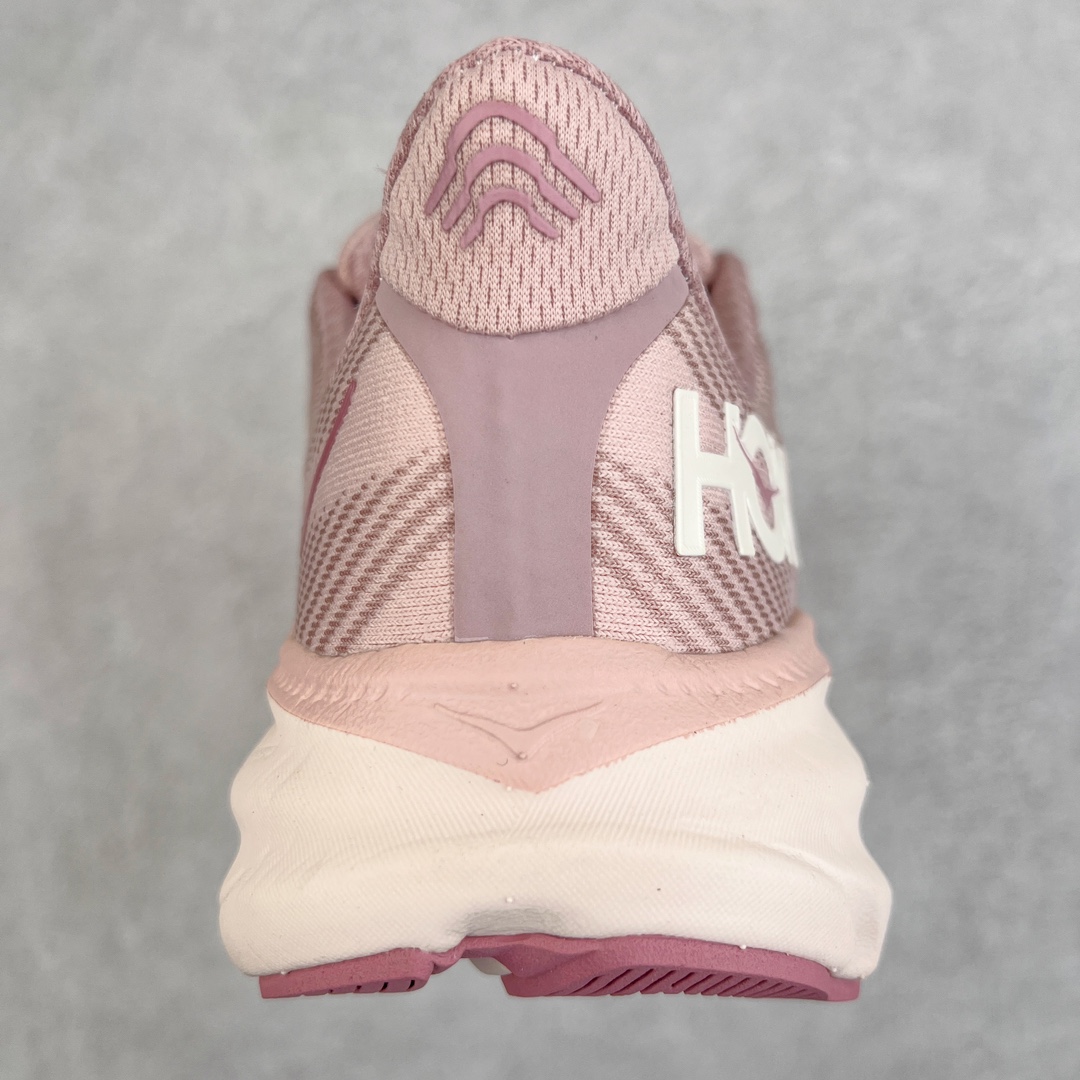 Hoka ONE ONE Clifton 9 低筒 舒适运动 防滑耐磨 透气跑步鞋 运动 波鞋  粉色  1127895-PMPW