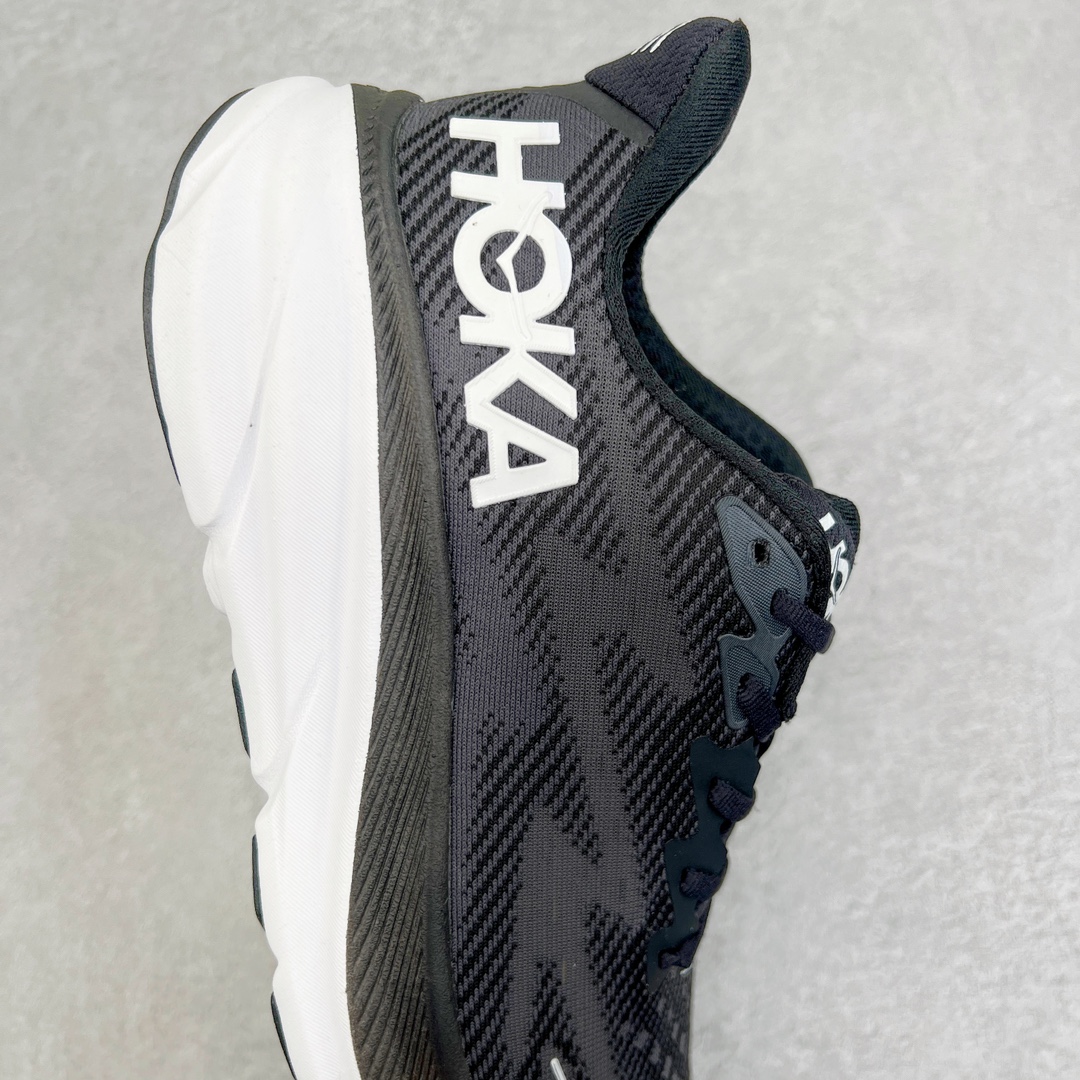 Hoka ONE ONE Clifton 9 低筒 舒适运动 防滑耐磨 透气跑步鞋 运动 波鞋 黑白 1127895-BWHF