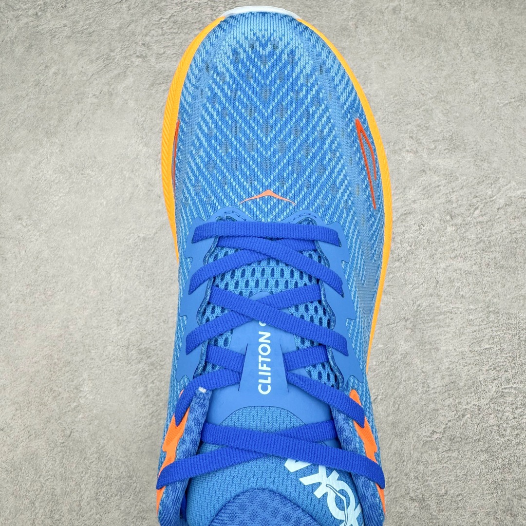 Hoka ONE ONE Clifton 9 低筒 舒适运动 防滑耐磨 透气跑步鞋 运动 波鞋 蓝橙 1132210-CSAA