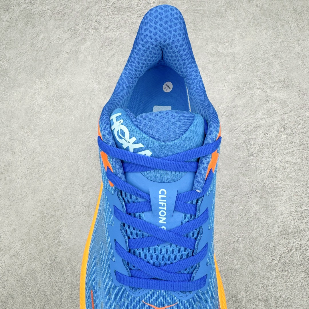 Hoka ONE ONE Clifton 9 低筒 舒适运动 防滑耐磨 透气跑步鞋 运动 波鞋 蓝橙 1132210-CSAA