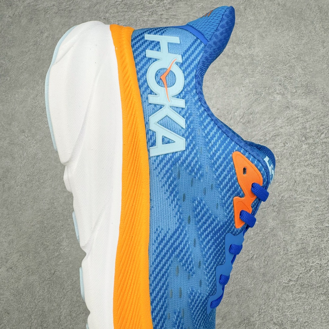 Hoka ONE ONE Clifton 9 低筒 舒适运动 防滑耐磨 透气跑步鞋 运动 波鞋 蓝橙 1132210-CSAA