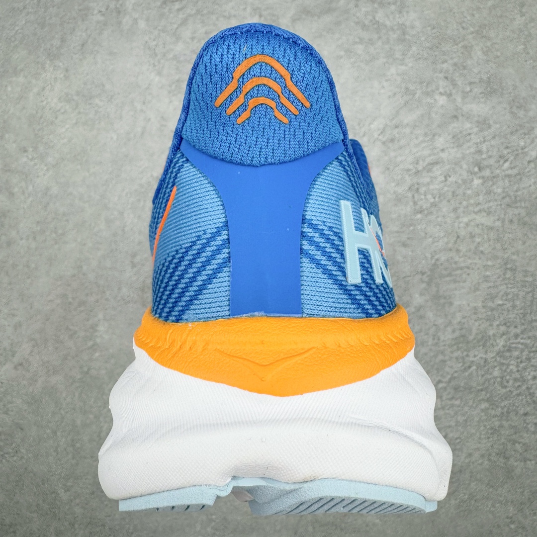 Hoka ONE ONE Clifton 9 低筒 舒适运动 防滑耐磨 透气跑步鞋 运动 波鞋 蓝橙 1132210-CSAA