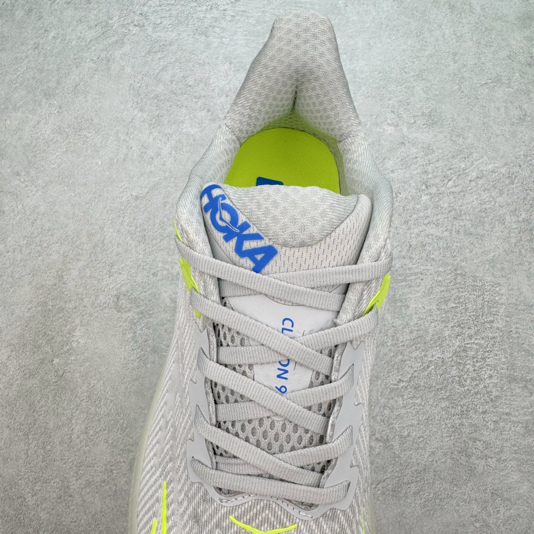 Hoka ONE ONE Clifton 9 低筒 舒适运动 防滑耐磨 透气跑步鞋 运动 波鞋 灰绿蓝 1132210-STLC