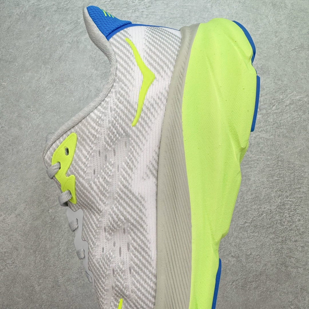 Hoka ONE ONE Clifton 9 低筒 舒适运动 防滑耐磨 透气跑步鞋 运动 波鞋 灰绿蓝 1132210-STLC