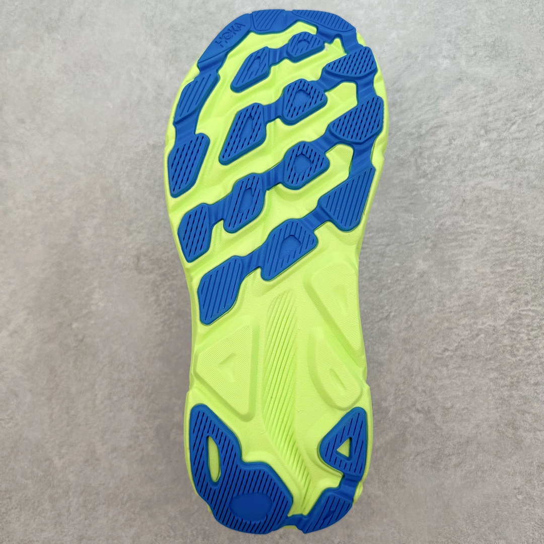 Hoka ONE ONE Clifton 9 低筒 舒适运动 防滑耐磨 透气跑步鞋 运动 波鞋 灰绿蓝 1132210-STLC