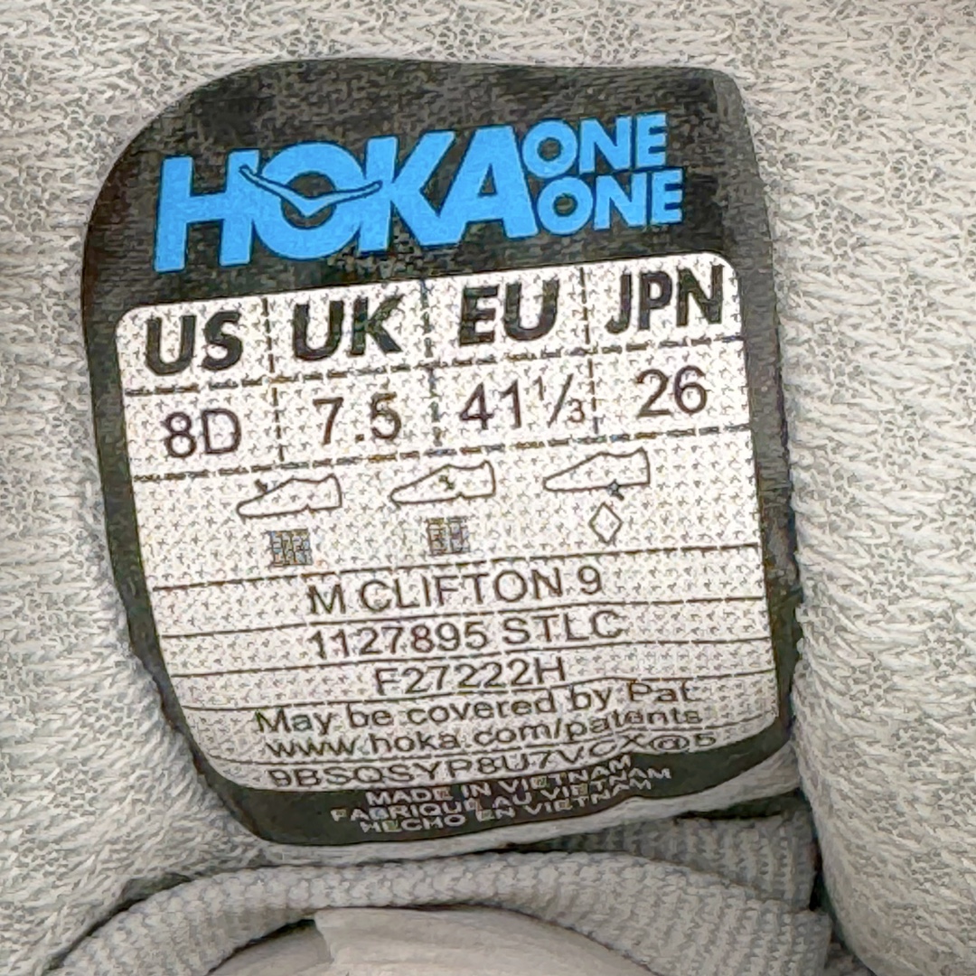Hoka ONE ONE Clifton 9 低筒 舒适运动 防滑耐磨 透气跑步鞋 运动 波鞋 灰绿蓝 1132210-STLC