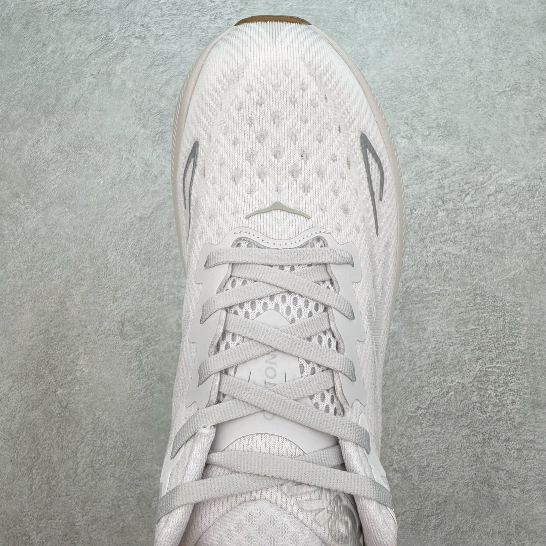 Hoka ONE ONE Clifton 9 低筒 舒适运动 防滑耐磨 透气跑步鞋 运动 波鞋 白色