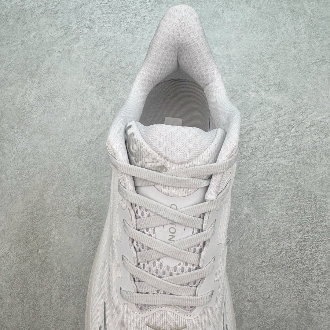 Hoka ONE ONE Clifton 9 低筒 舒适运动 防滑耐磨 透气跑步鞋 运动 波鞋 白色