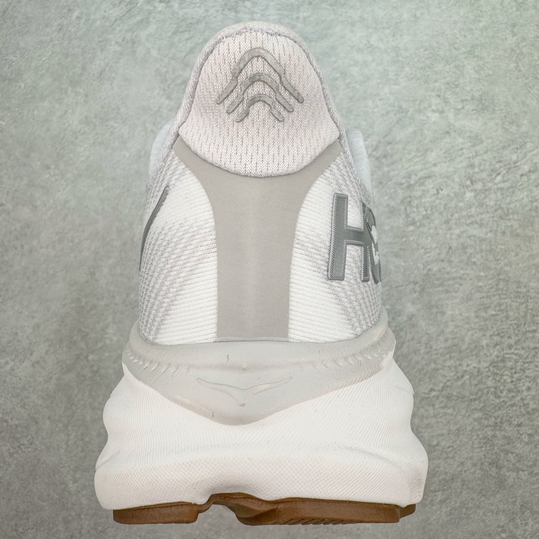 Hoka ONE ONE Clifton 9 低筒 舒适运动 防滑耐磨 透气跑步鞋 运动 波鞋 白色