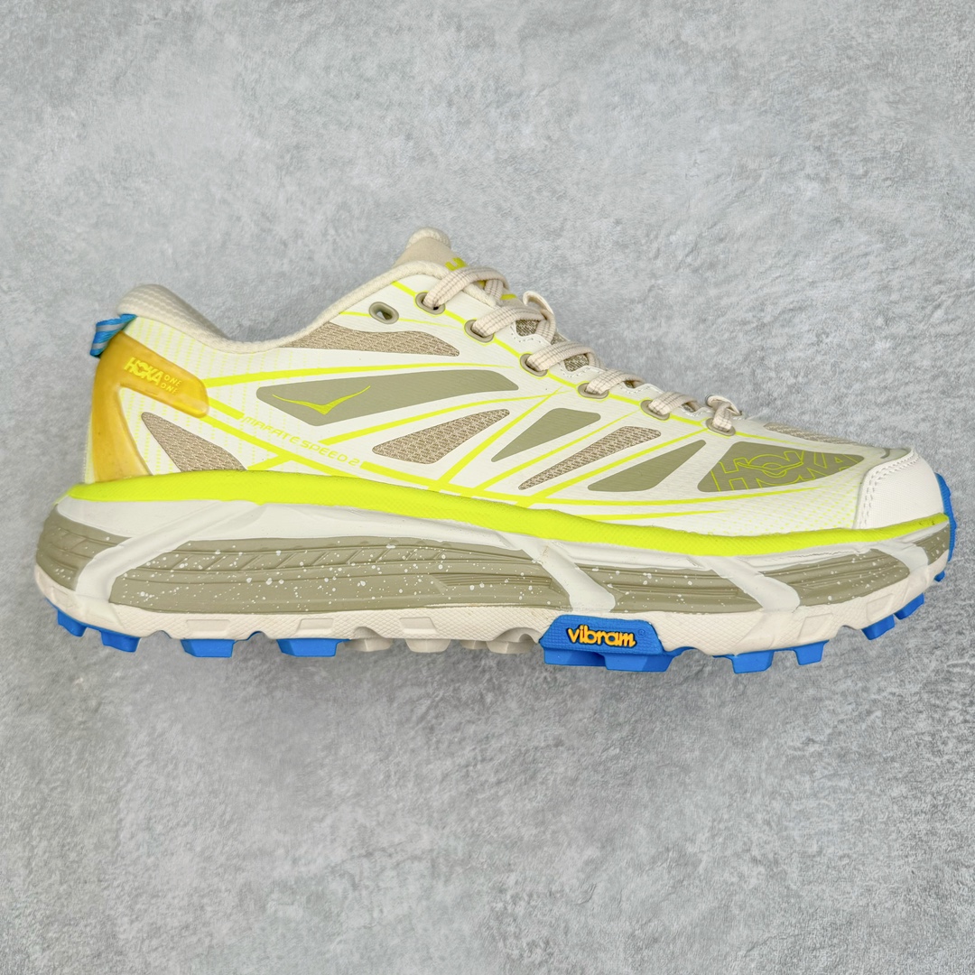  Hoka ONE ONE Mafate Speed 2 低筒 舒适减震 运动防滑耐磨 透气跑步鞋 轻便波鞋 蛋酒色 1126851-EOTN