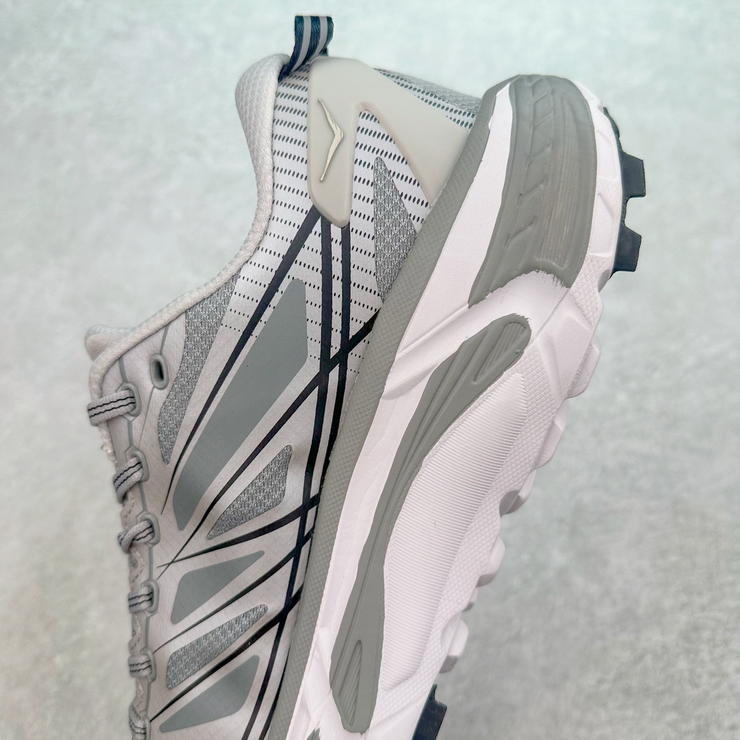  Hoka ONE ONE Mafate Speed 2 低筒 舒适减震 运动防滑耐磨 透气跑步鞋 轻便波鞋 银灰色 1126851-SRYG