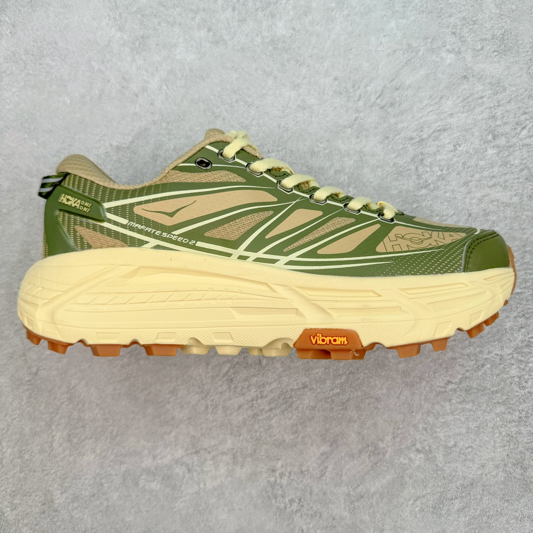 END Hoka ONE ONE Mafate Speed 2 低筒 舒适减震 运动防滑耐磨 透气跑步鞋 轻便波鞋 灰褐色 1155750-THV