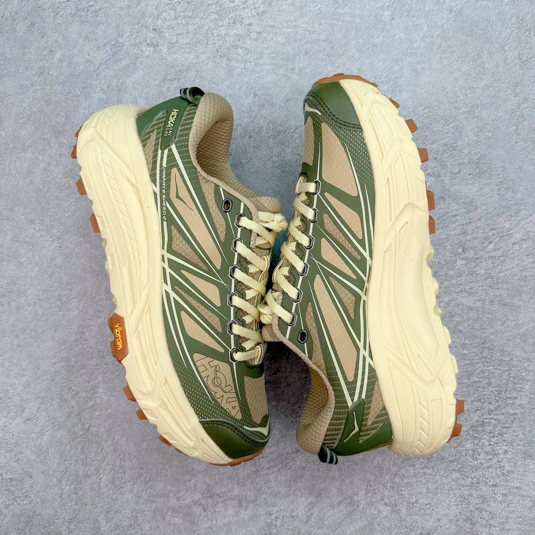 END Hoka ONE ONE Mafate Speed 2 低筒 舒适减震 运动防滑耐磨 透气跑步鞋 轻便波鞋 灰褐色 1155750-THV