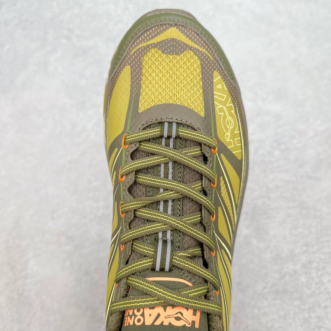 Hoka ONE ONE Mafate Speed 2 低筒 舒适减震 运动防滑耐磨 透气跑步鞋 轻便波鞋 黄色  1126851-DOGL