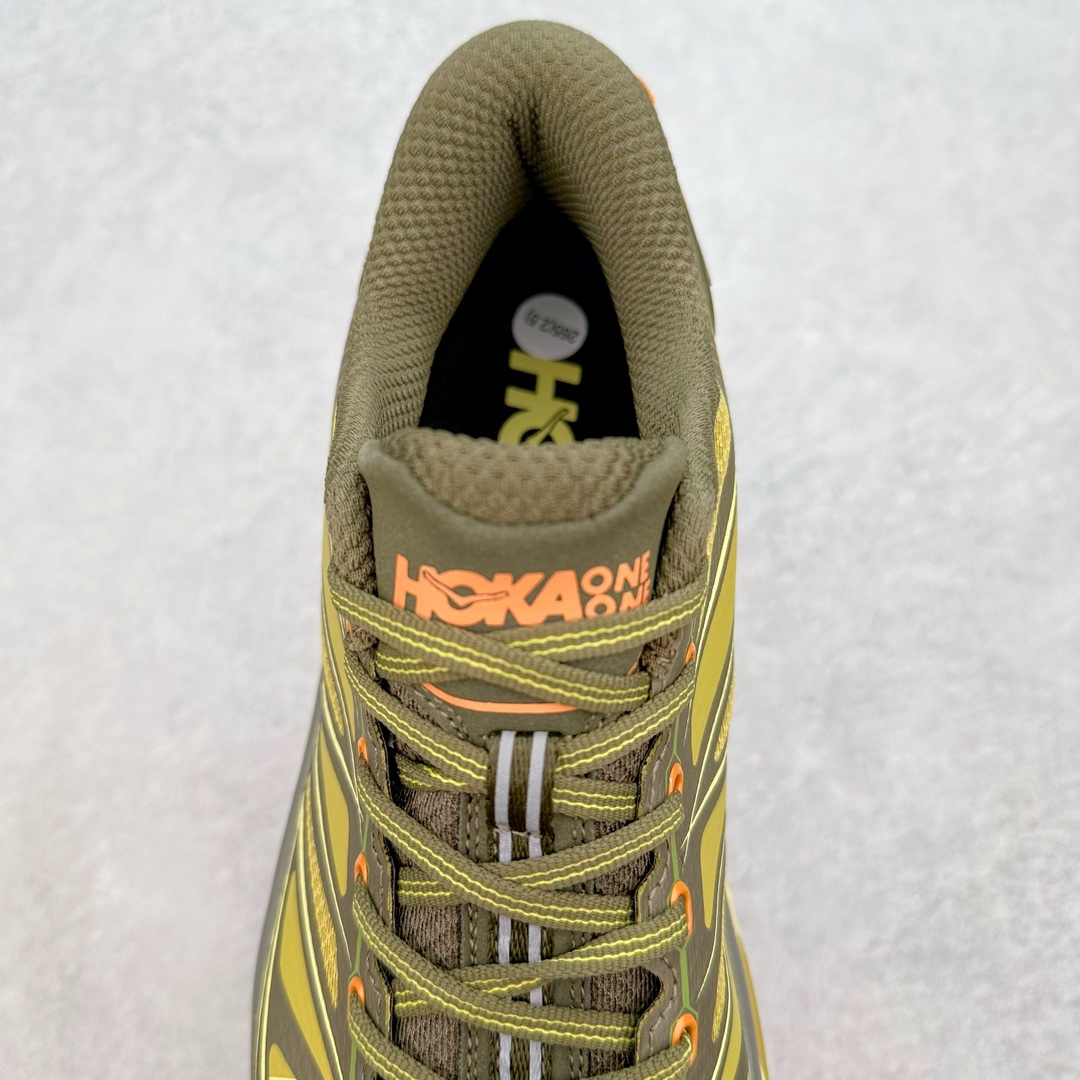 Hoka ONE ONE Mafate Speed 2 低筒 舒适减震 运动防滑耐磨 透气跑步鞋 轻便波鞋 黄色  1126851-DOGL