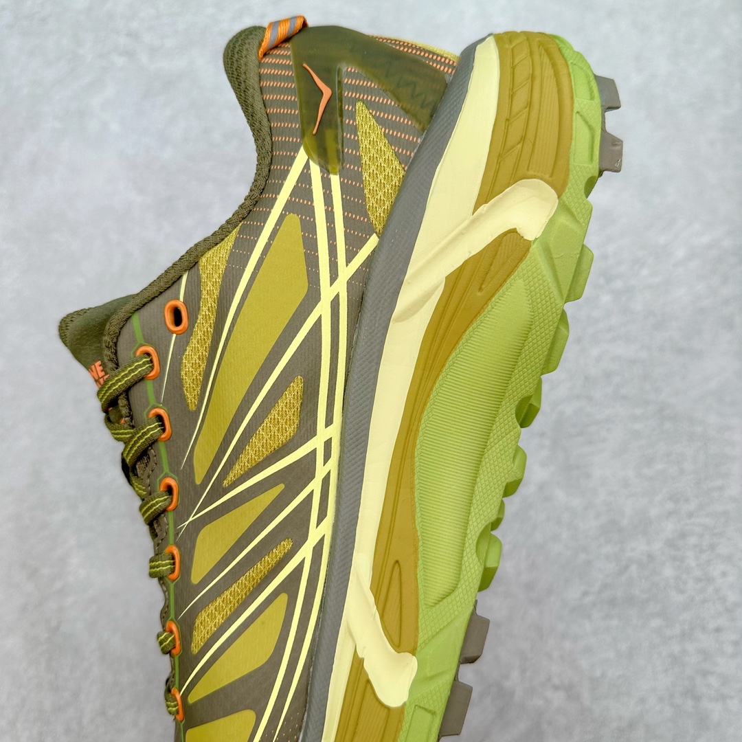 Hoka ONE ONE Mafate Speed 2 低筒 舒适减震 运动防滑耐磨 透气跑步鞋 轻便波鞋 黄色  1126851-DOGL