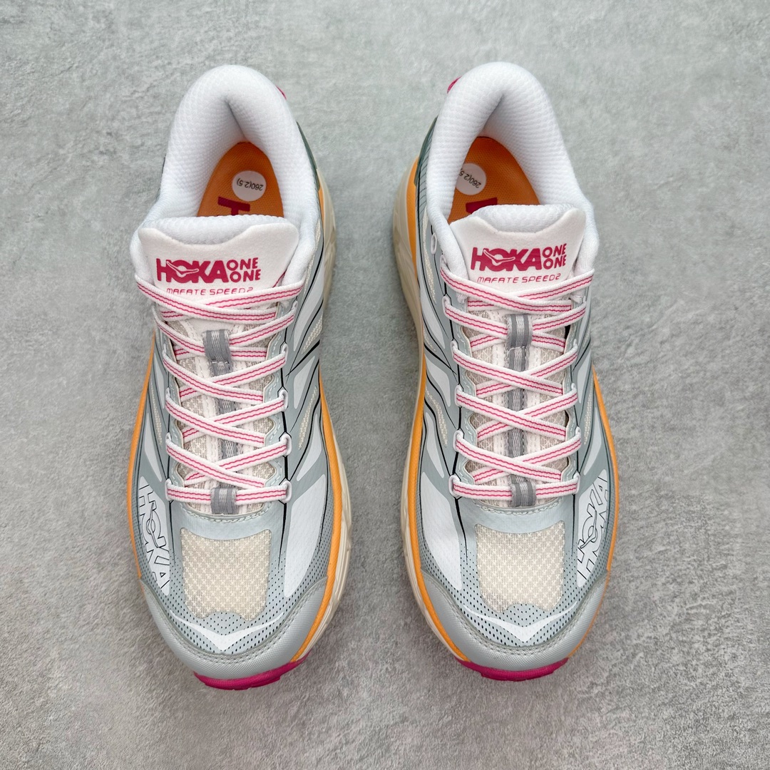 Hoka ONE ONE Mafate Speed 2 低筒 舒适减震 运动防滑耐磨 透气跑步鞋 轻便波鞋 白蓝  1126851-WIFL
