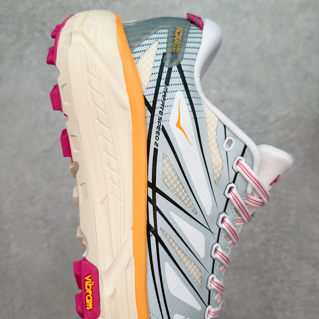 Hoka ONE ONE Mafate Speed 2 低筒 舒适减震 运动防滑耐磨 透气跑步鞋 轻便波鞋 白蓝  1126851-WIFL