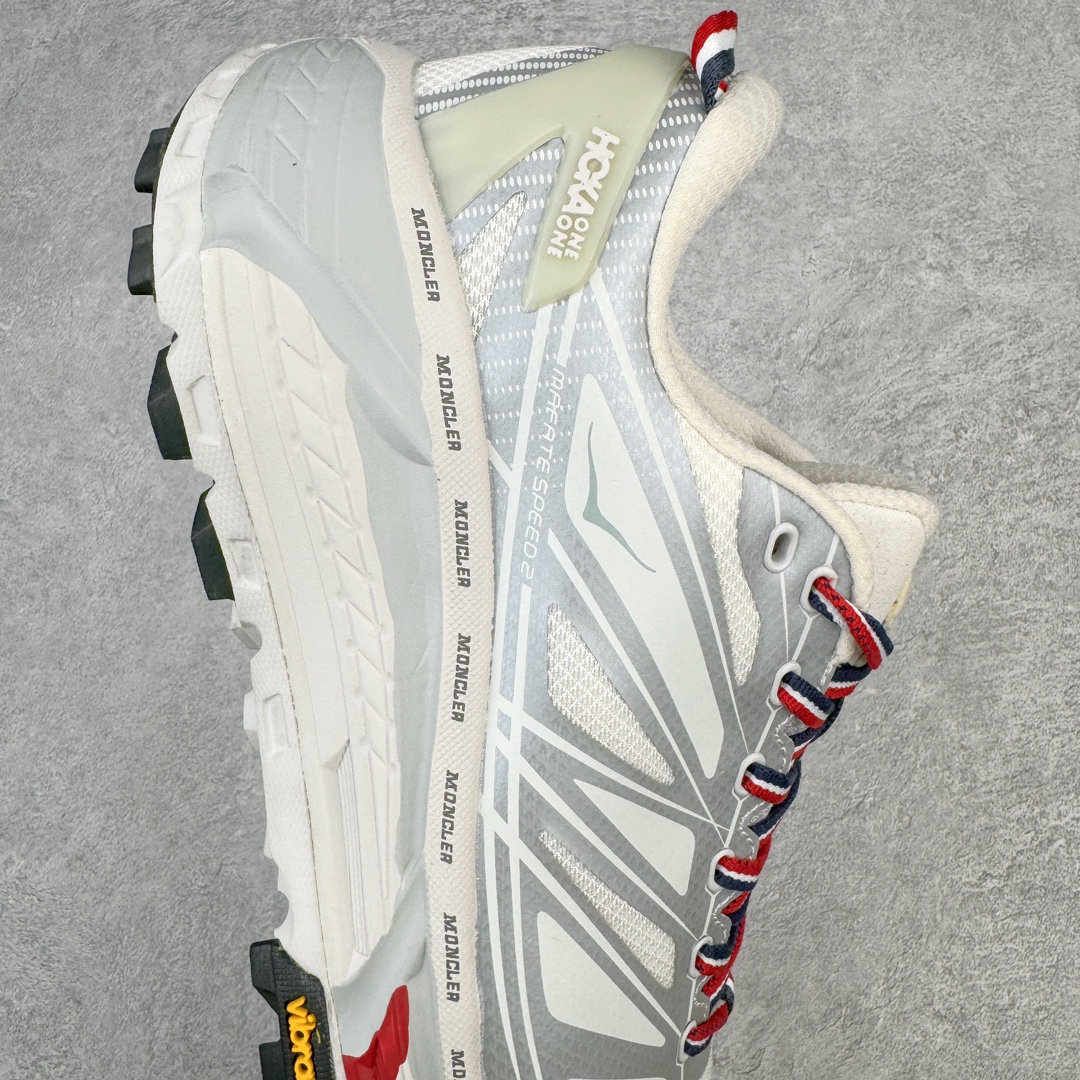 Mocnnler Hoka ONE ONE Mafate Speed 2 低筒 舒适减震 运动防滑耐磨 透气跑步鞋 轻便波鞋 雾霾灰 1129992-NCHMS