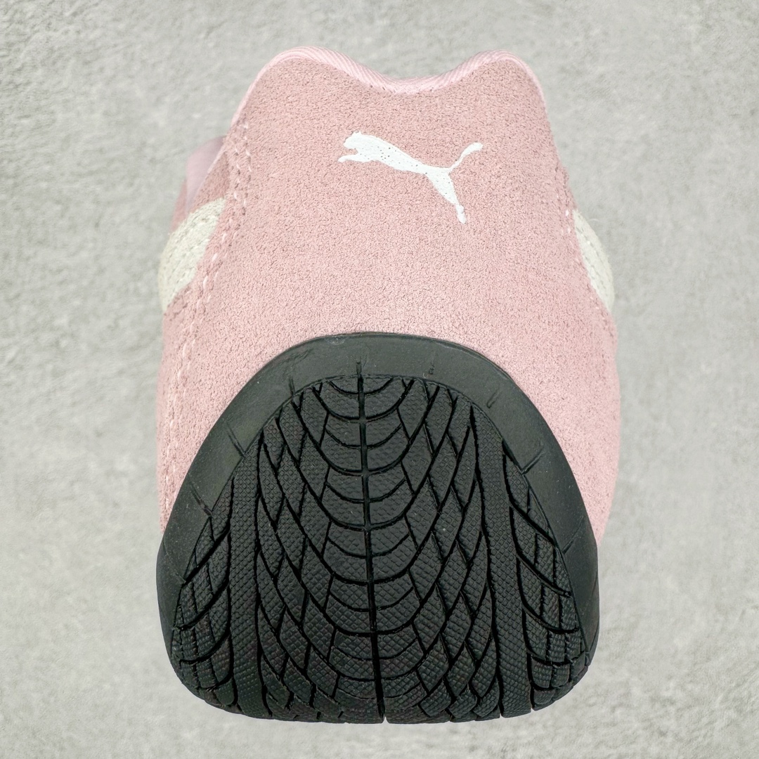  PUMA  Speedcat  圆头系带 二层绒面皮防滑耐磨 低筒 舒适时尚 赛车 跑步鞋 休闲鞋 波鞋 粉色 398846-01