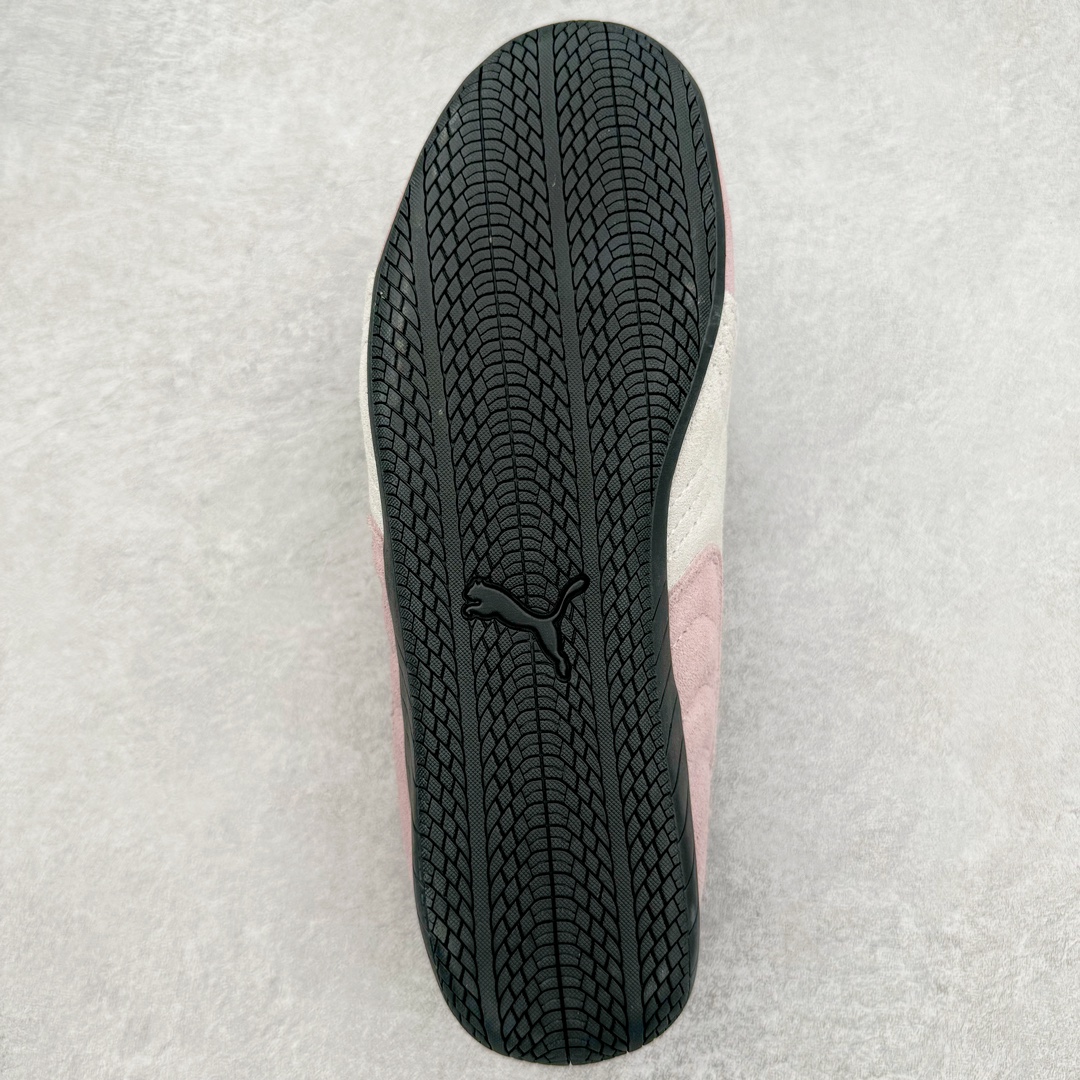  PUMA  Speedcat  圆头系带 二层绒面皮防滑耐磨 低筒 舒适时尚 赛车 跑步鞋 休闲鞋 波鞋 粉色 398846-01