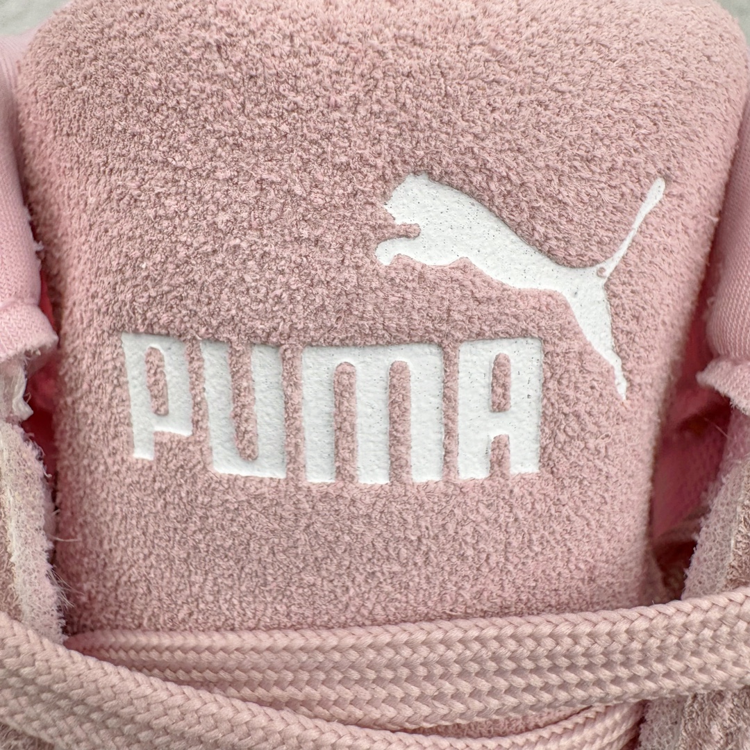  PUMA  Speedcat  圆头系带 二层绒面皮防滑耐磨 低筒 舒适时尚 赛车 跑步鞋 休闲鞋 波鞋 粉色 398846-01