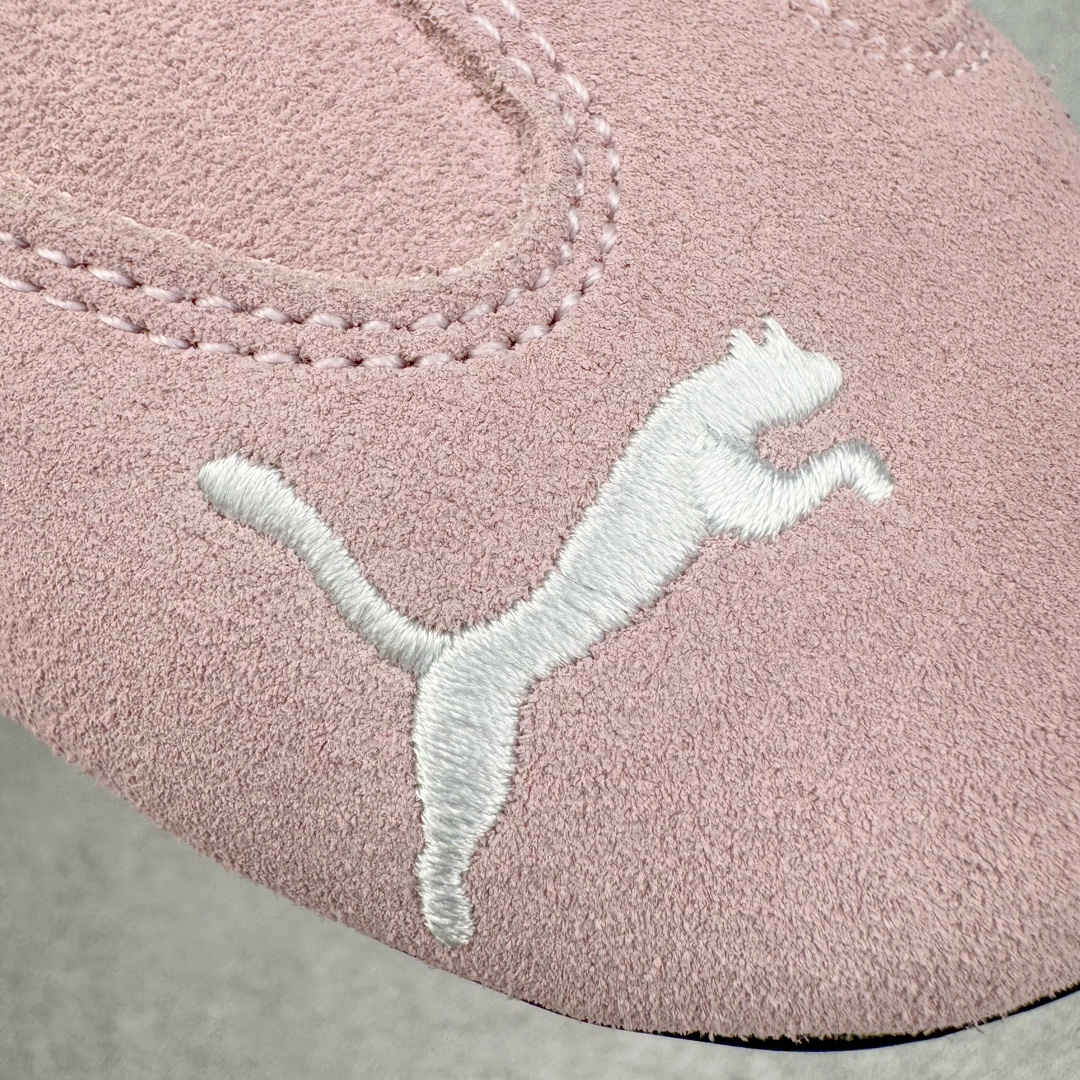  PUMA  Speedcat  圆头系带 二层绒面皮防滑耐磨 低筒 舒适时尚 赛车 跑步鞋 休闲鞋 波鞋 粉色 398846-01
