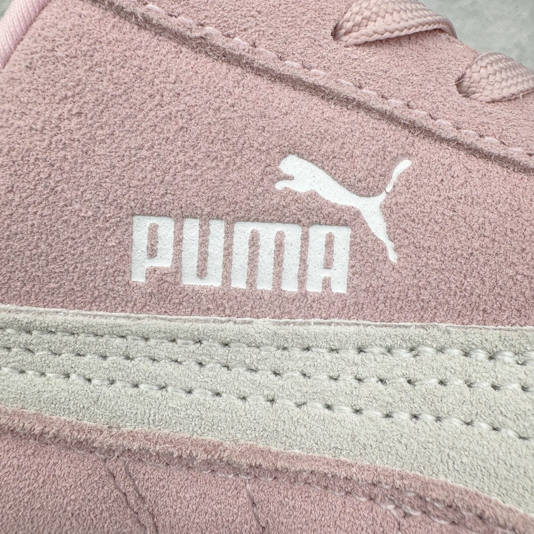 PUMA  Speedcat  圆头系带 二层绒面皮防滑耐磨 低筒 舒适时尚 赛车 跑步鞋 休闲鞋 波鞋 粉色 398846-01