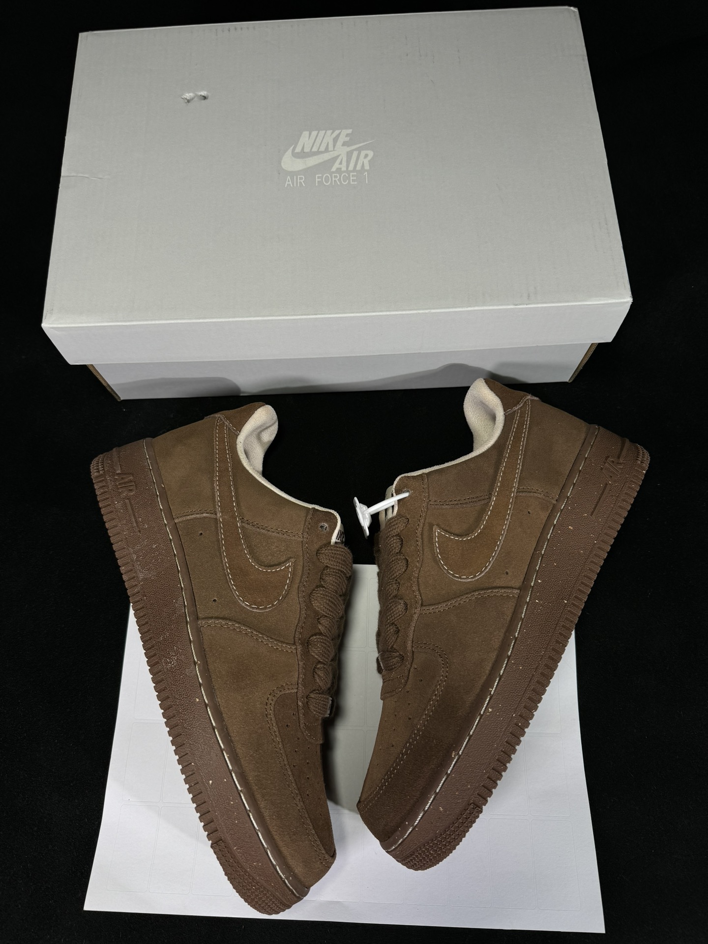  Air Force 1 Low  AF1 Cacao Wow  低筒 厚底 防滑轻便 休闲鞋 板鞋 男鞋 女鞋 波鞋  棕色 FQ8901-259