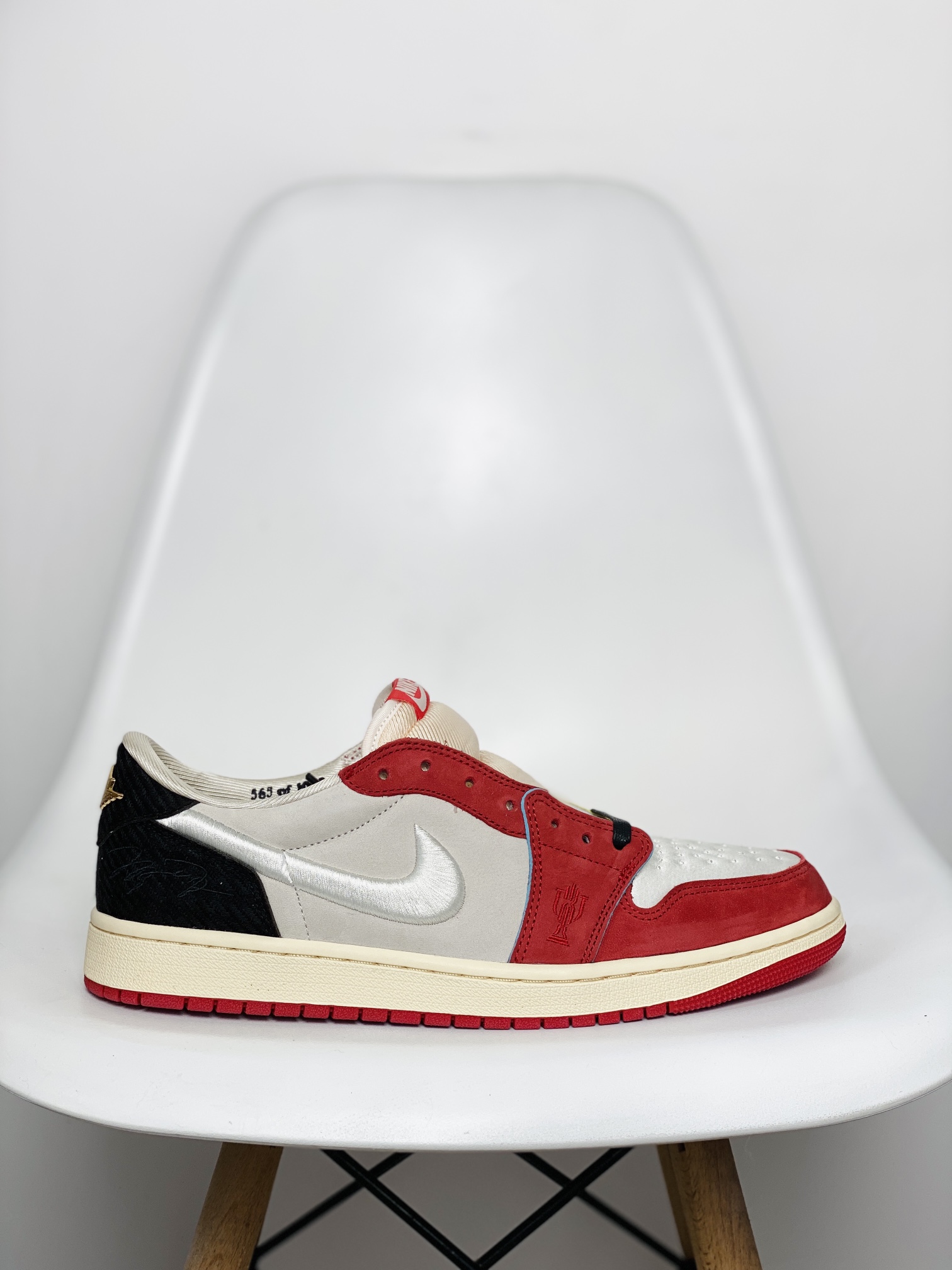  Trophy Room  Air Jordan 1 Low OG AJ1  Home 低筒 织物 皮革 板鞋 休闲鞋 男鞋 女鞋 波鞋  白红 HV6157-100