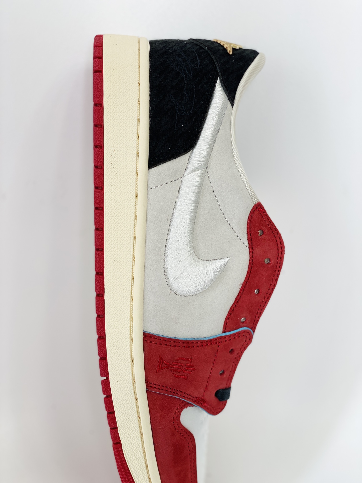  Trophy Room  Air Jordan 1 Low OG AJ1  Home 低筒 织物 皮革 板鞋 休闲鞋 男鞋 女鞋 波鞋  白红 HV6157-100