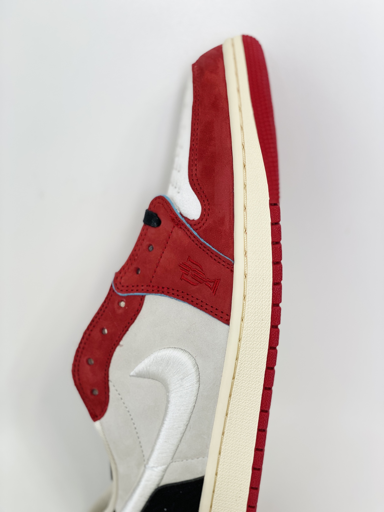  Trophy Room  Air Jordan 1 Low OG AJ1  Home 低筒 织物 皮革 板鞋 休闲鞋 男鞋 女鞋 波鞋  白红 HV6157-100