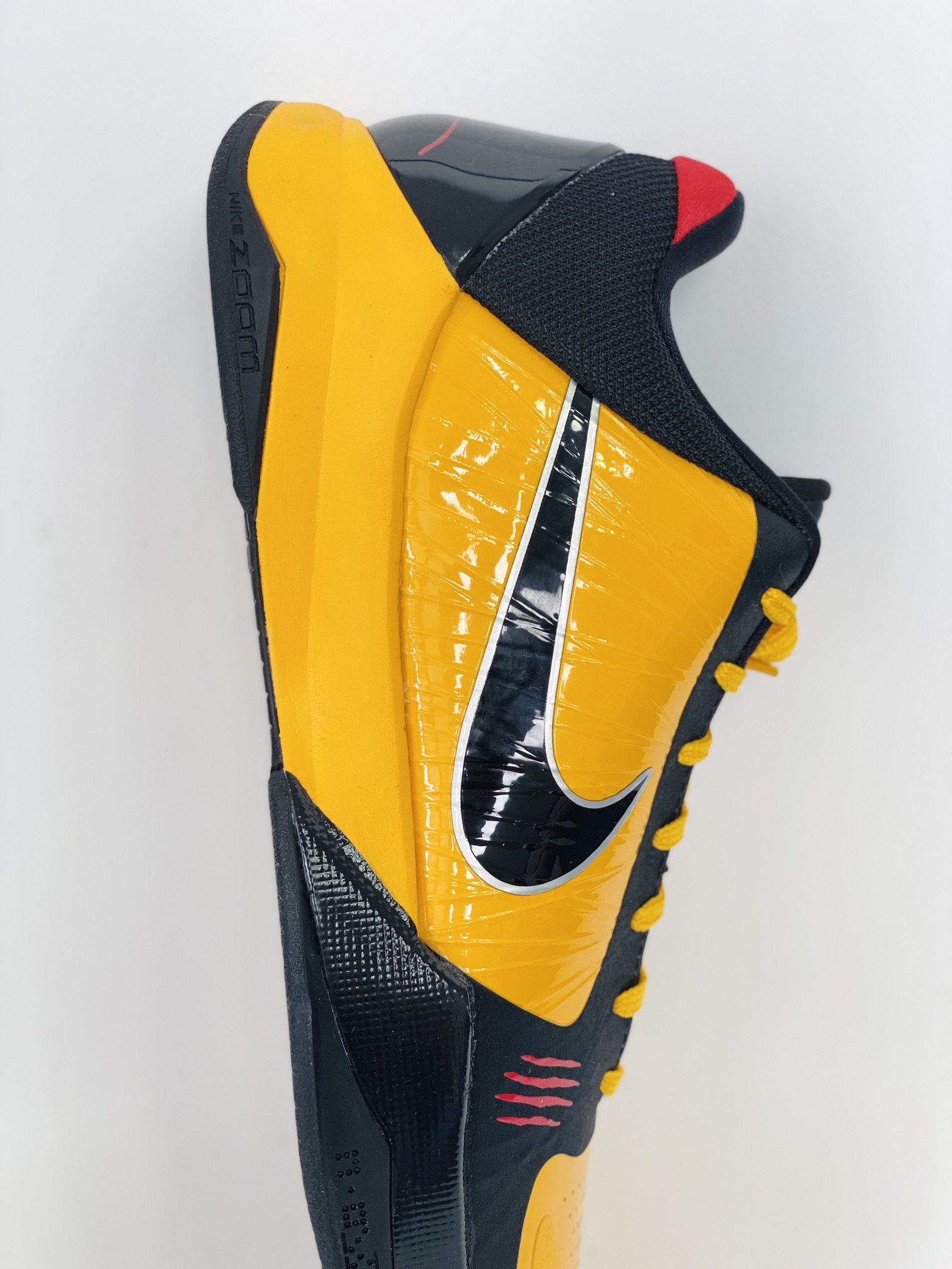  H12 KOBE5 Bruce Lee 低筒 前掌气垫 球鞋 籃球鞋 實戰鞋  真碳板 男鞋 黄色李小龙 CD4991-700
