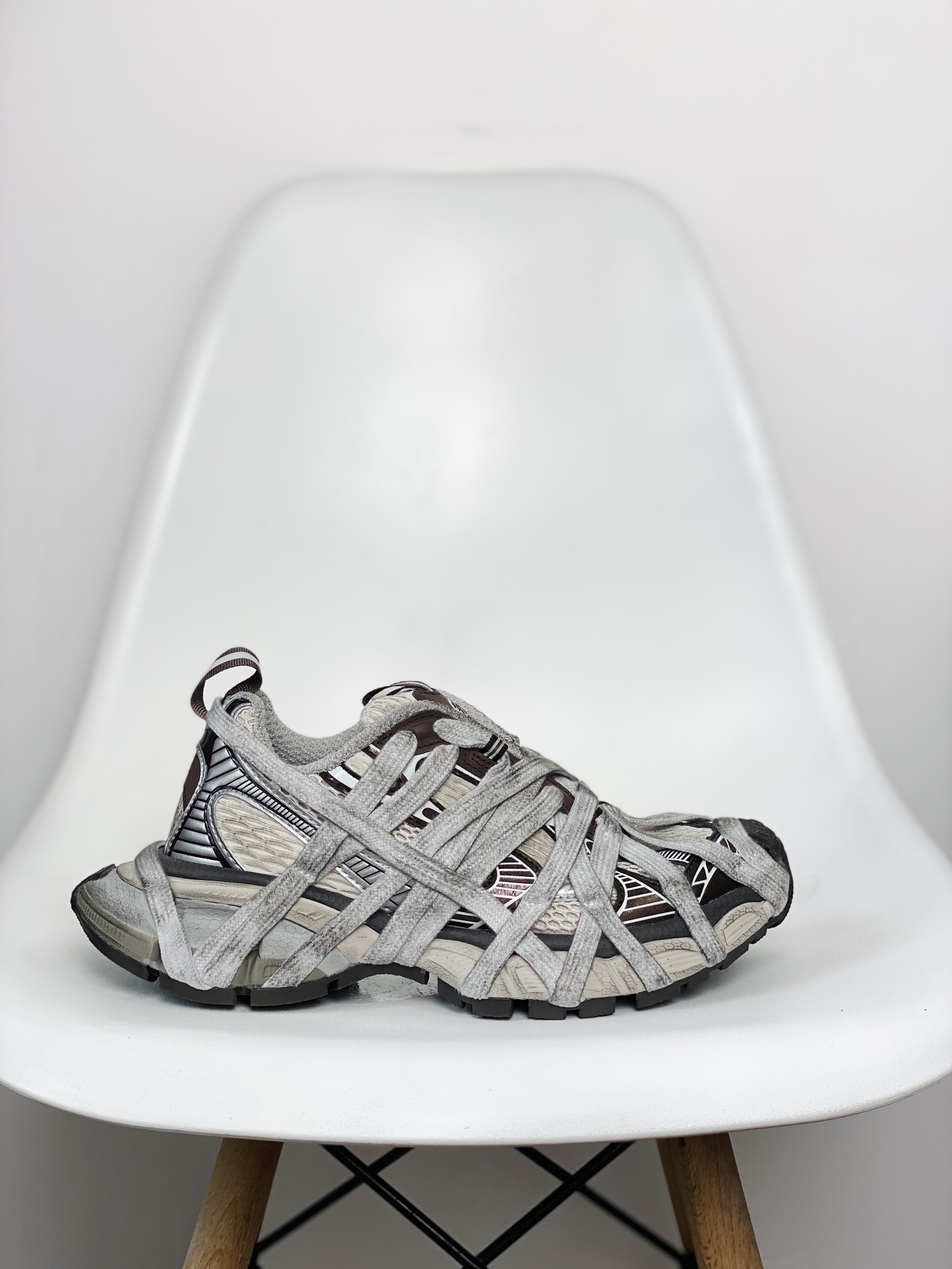  Balenciaga 巴黎世家 3XL 蜘蛛网 网布 系带 做旧 低筒 老爹鞋 运动 复古板鞋 休闲鞋 男鞋 女鞋   