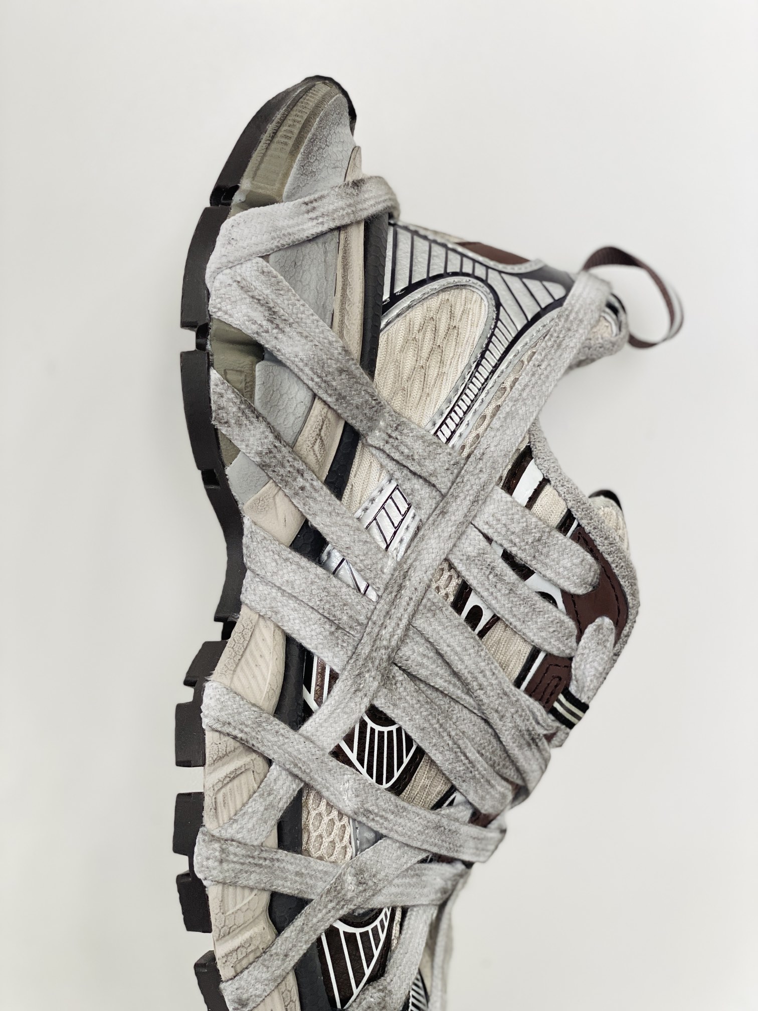  Balenciaga 巴黎世家 3XL 蜘蛛网 网布 系带 做旧 低筒 老爹鞋 运动 复古板鞋 休闲鞋 男鞋 女鞋   