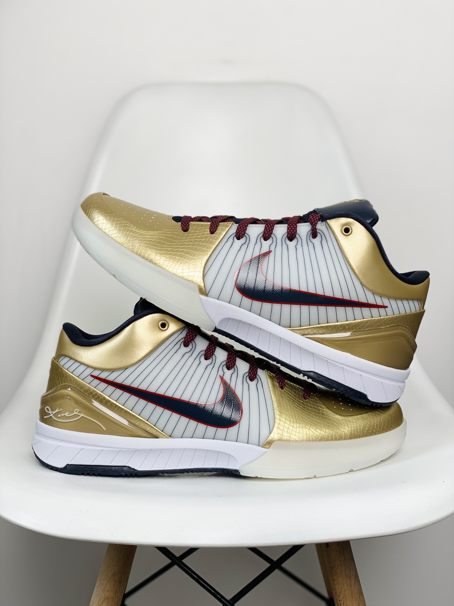  GX NIKE Zoom Kobe4 Protro Philly 科比 4  低筒  前掌泡棉+後掌氣墊 篮球鞋 实战鞋 球鞋 男鞋  波鞋 奥运会 白黑金 FQ3544-100 