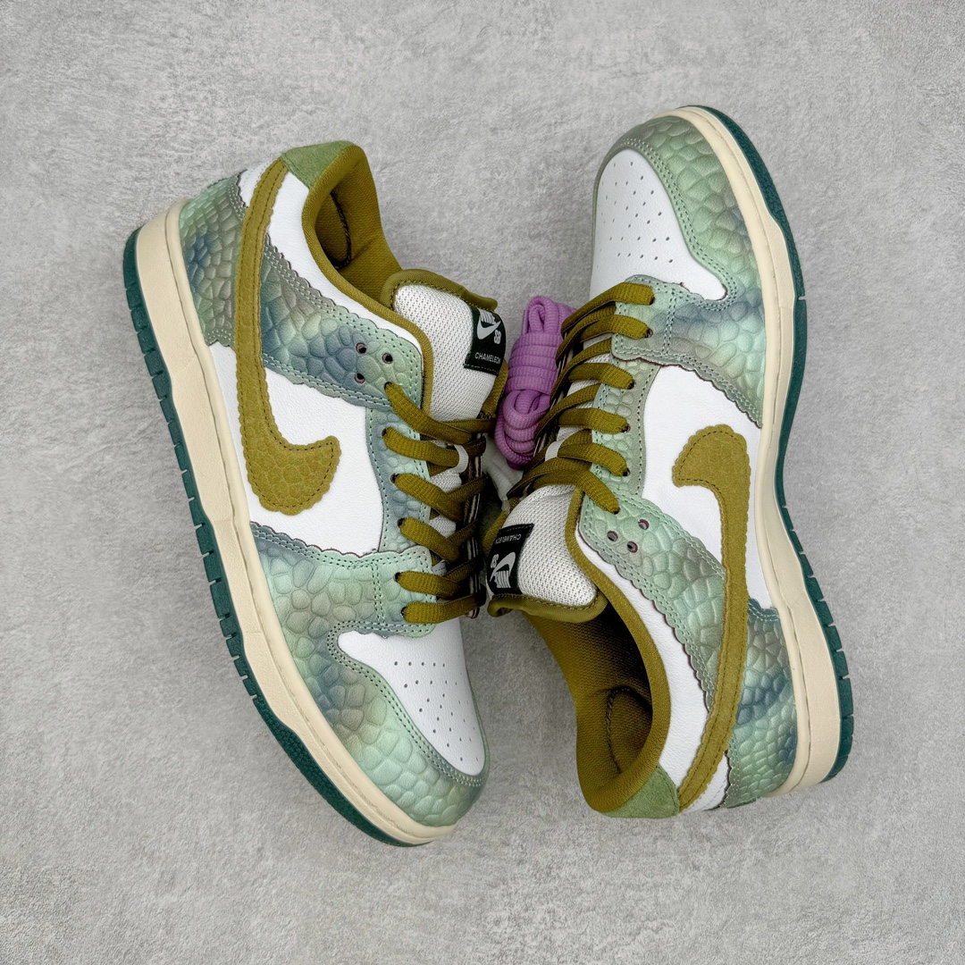  Alexis Sablone Dunk SB Low  低筒 舒适简约 防滑耐磨 复古板鞋 休闲鞋 男鞋 女鞋 波鞋 变色龙蜥蜴 HJ3386-300