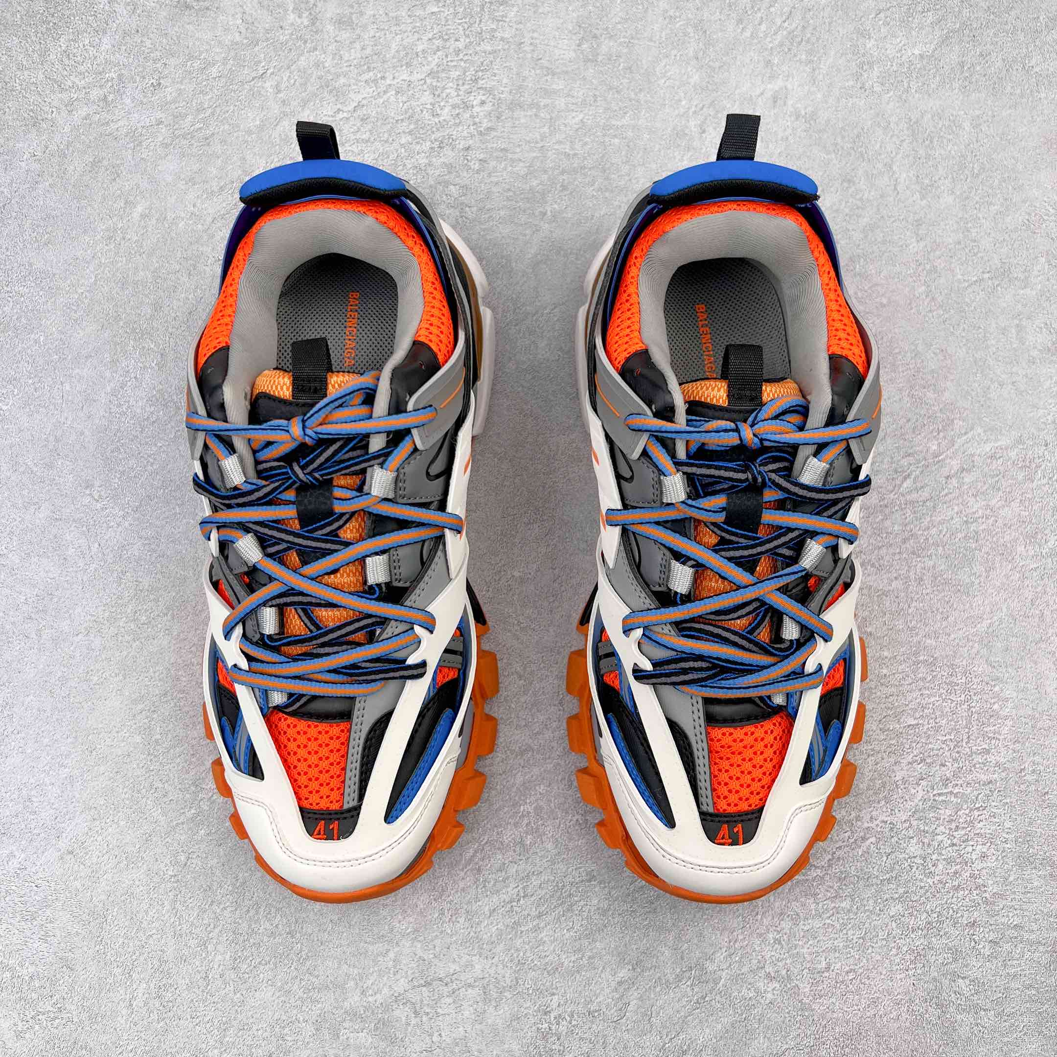  Balenciaga 巴黎世家 Track 1.0  舒适百搭 老爹鞋 运动 复古板鞋 休闲鞋 男鞋 女鞋 蓝白橙  