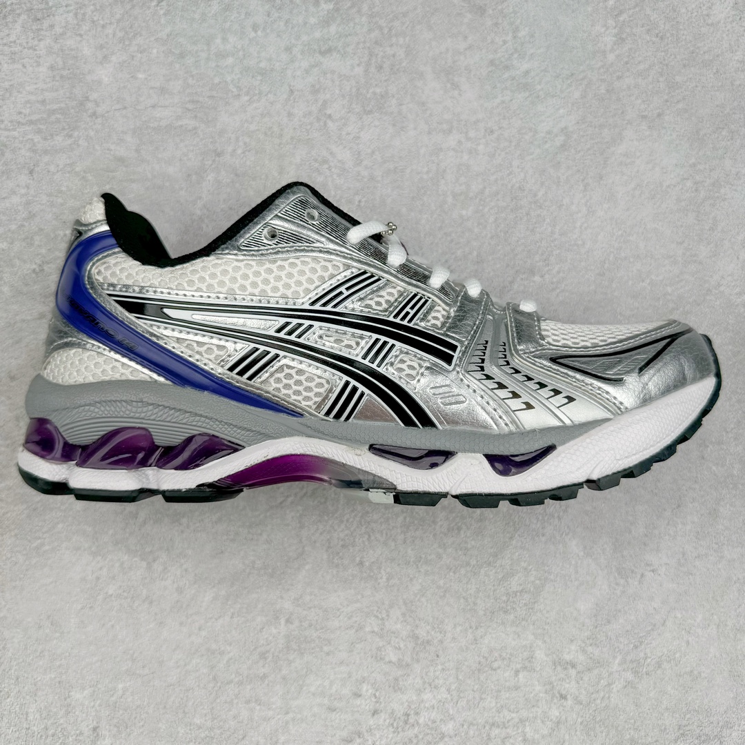  ASICS GEL-KAYANO 14  低筒 舒适减震 户外 运动鞋 跑步鞋  复古 休闲鞋 板鞋 波鞋  男女同款  白紫 1202A056-111