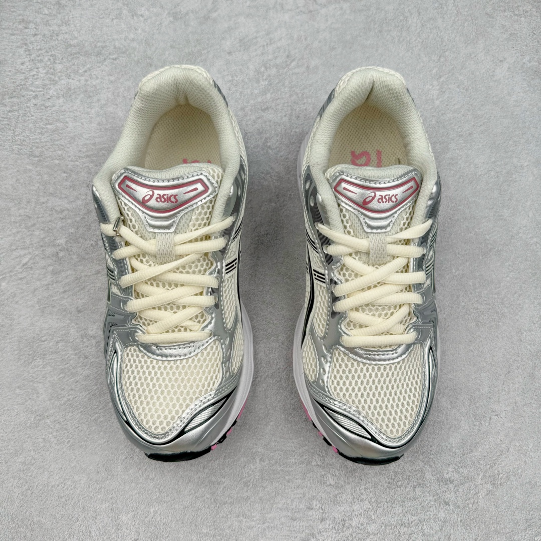  ASICS GEL-KAYANO 14  低筒 舒适减震 户外 运动鞋 跑步鞋  复古 休闲鞋 板鞋 波鞋  男女同款  银白粉  1203A537-103