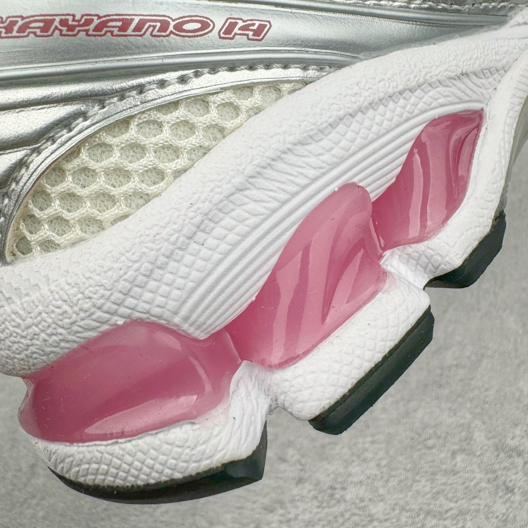  ASICS GEL-KAYANO 14  低筒 舒适减震 户外 运动鞋 跑步鞋  复古 休闲鞋 板鞋 波鞋  男女同款  银白粉  1203A537-103