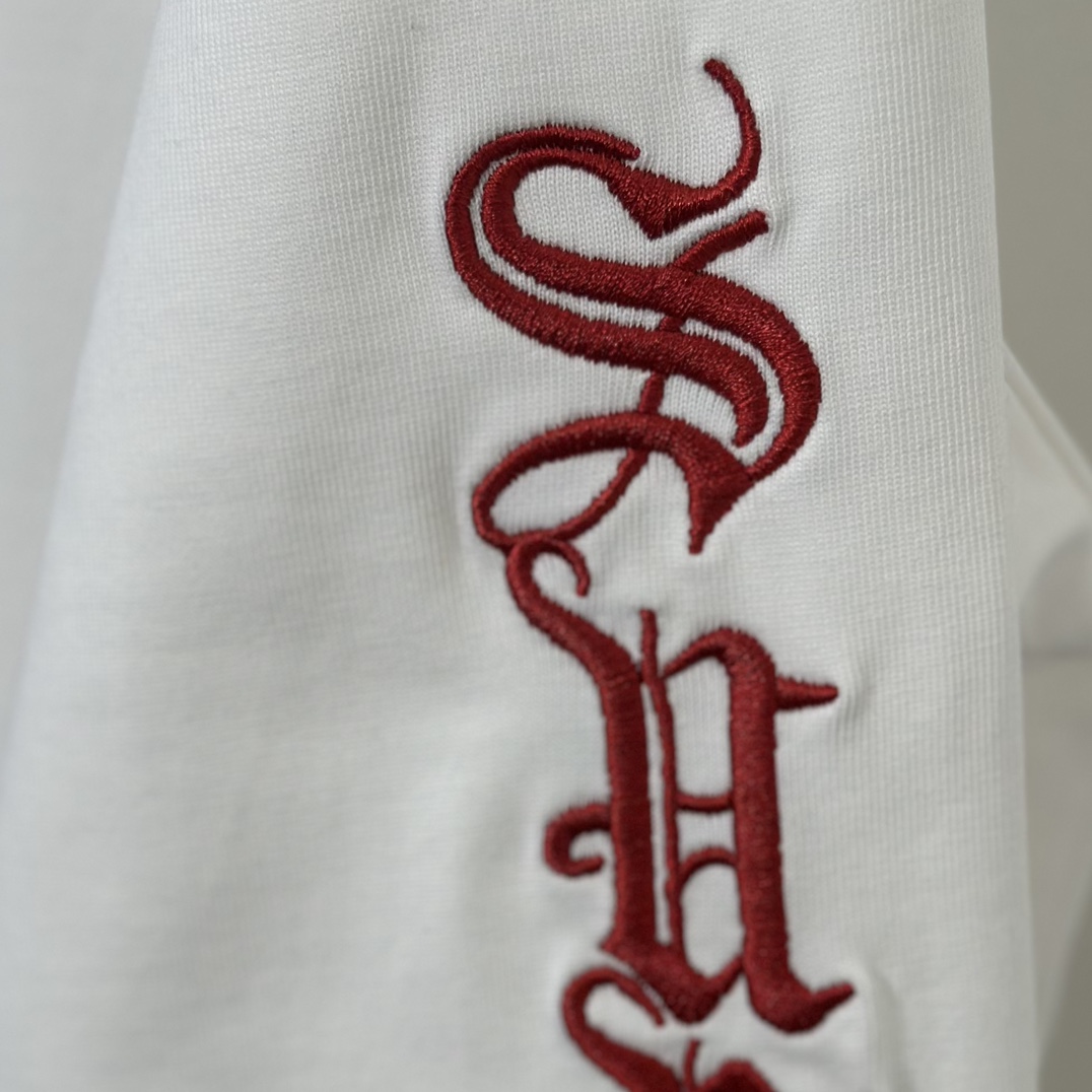  Supreme SS24 WEEK3  袖子刺绣 微标 梵文 圆领 长袖 T恤 男女同款  SUP-FW24-058