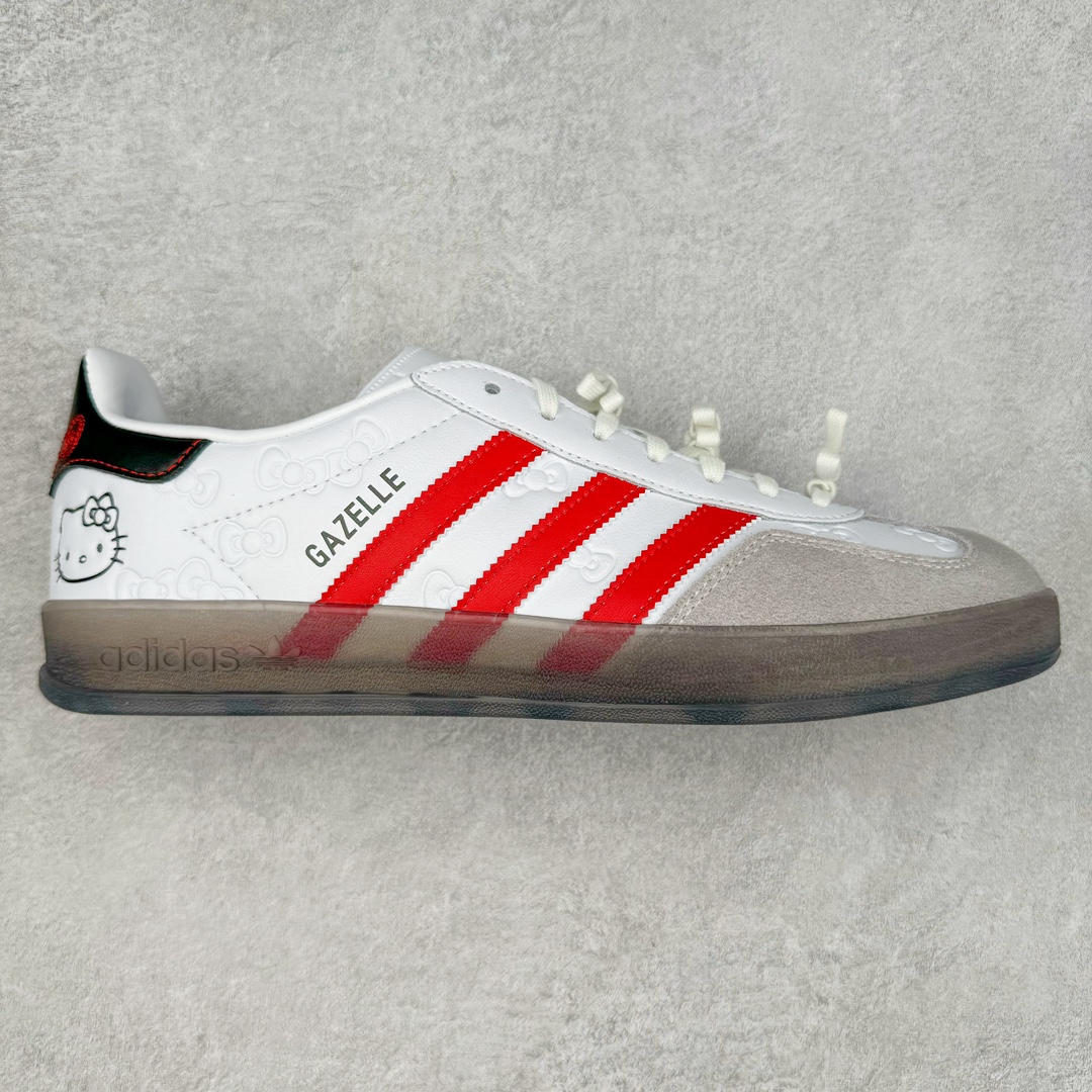 Hello Kitty  adidas originals GAZELLE 平底鞋 低筒 复古板鞋 休闲鞋 男鞋 女鞋 波鞋  凯蒂猫 II0013 
