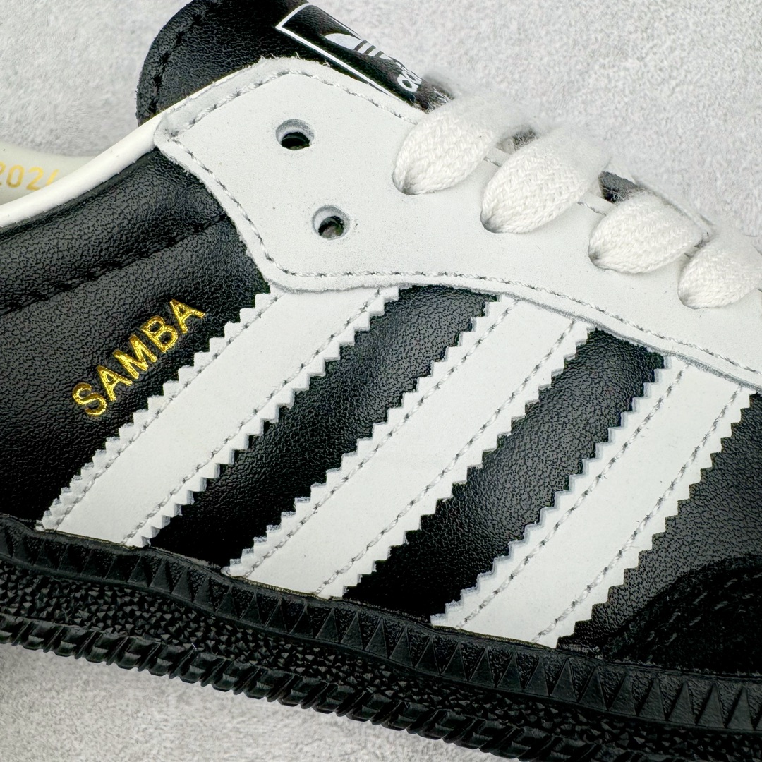  adidas originals Samba OG 桑巴75TH  平底鞋 低筒 复古板鞋 休闲鞋 男鞋 女鞋 波鞋 黑色 JP5282 