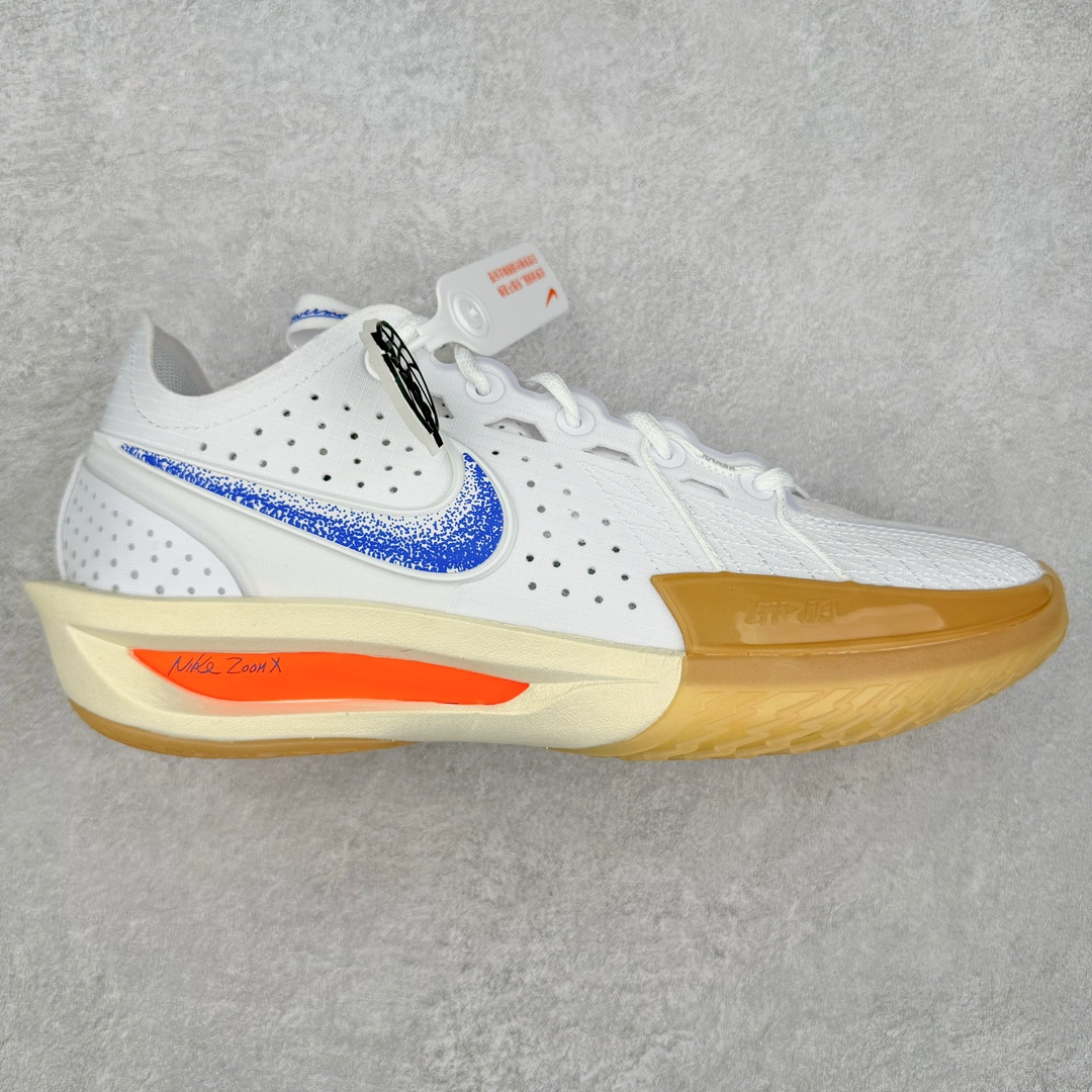  灭世纯原 ZOOM GT Cut 3  中筒  篮球鞋 球鞋 实战鞋 全掌气垫 后卫精英 TPU抗扭 男鞋 波鞋 白蓝橙 HJ8205-100