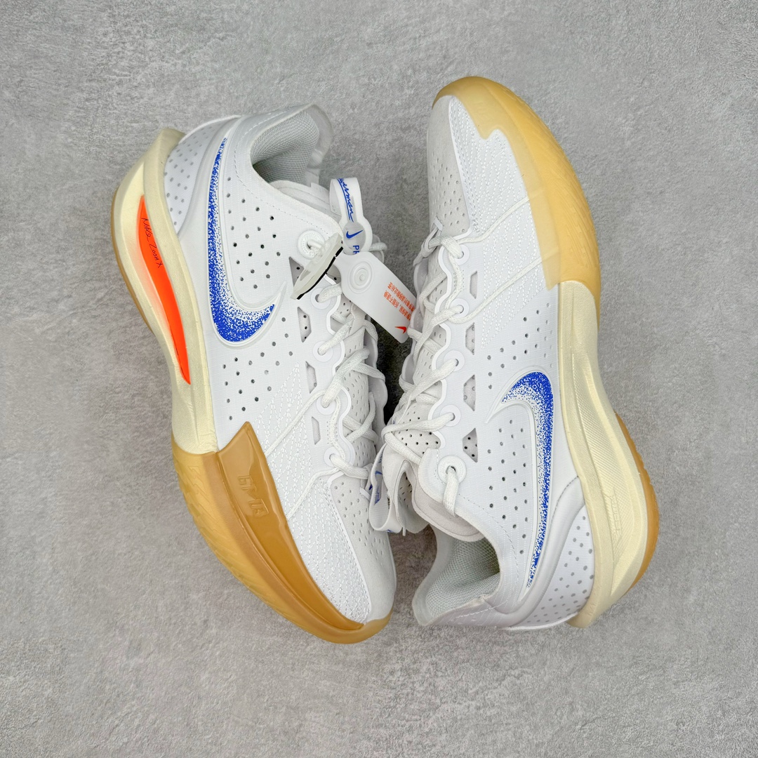  灭世纯原 ZOOM GT Cut 3  中筒  篮球鞋 球鞋 实战鞋 全掌气垫 后卫精英 TPU抗扭 男鞋 波鞋 白蓝橙 HJ8205-100