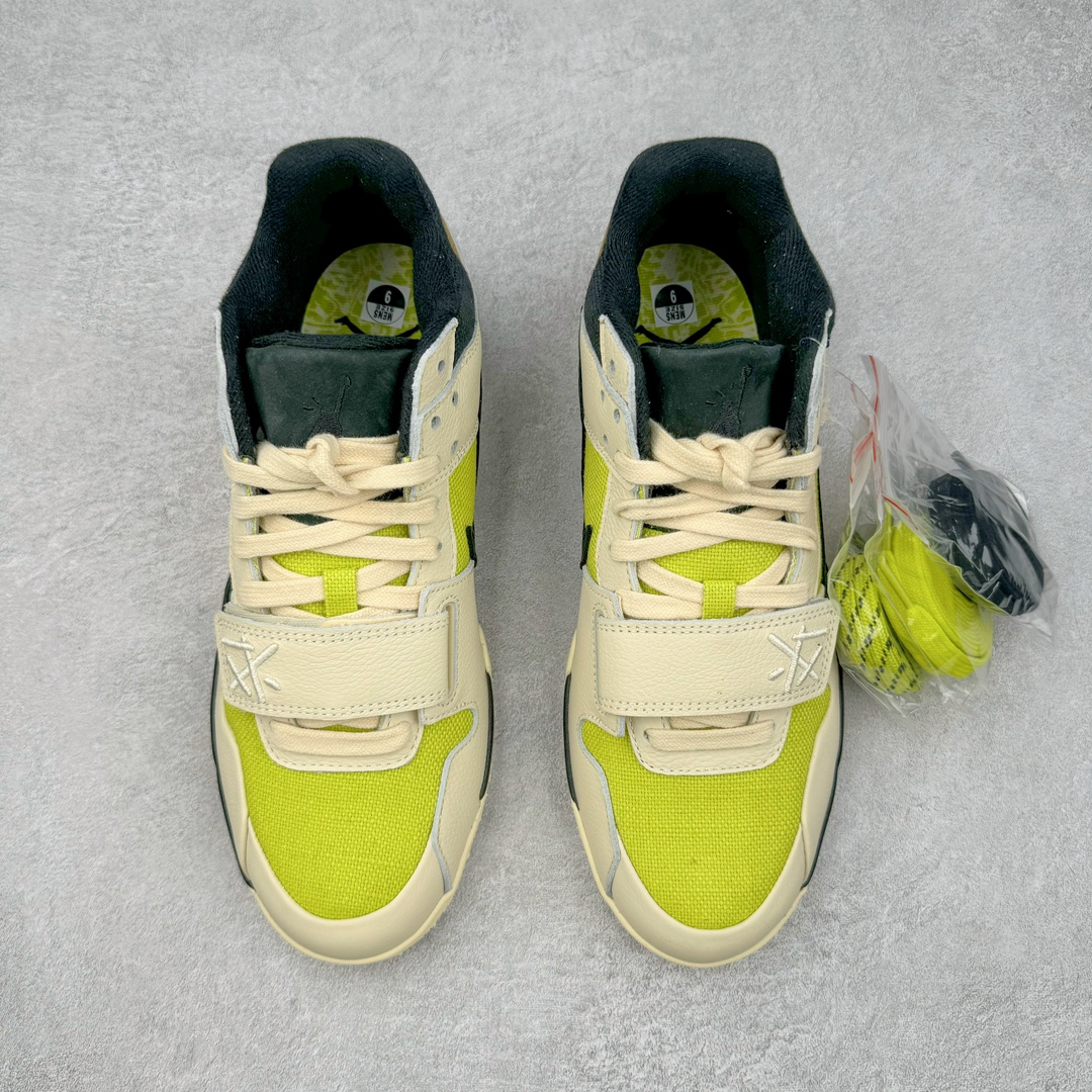  Travis Scott x Jordan AJ Cut The Check  倒钩 联名 魔术贴  板鞋 休闲鞋 防滑耐磨 运动鞋 男鞋 波鞋  米黑绿 FZ8117-102