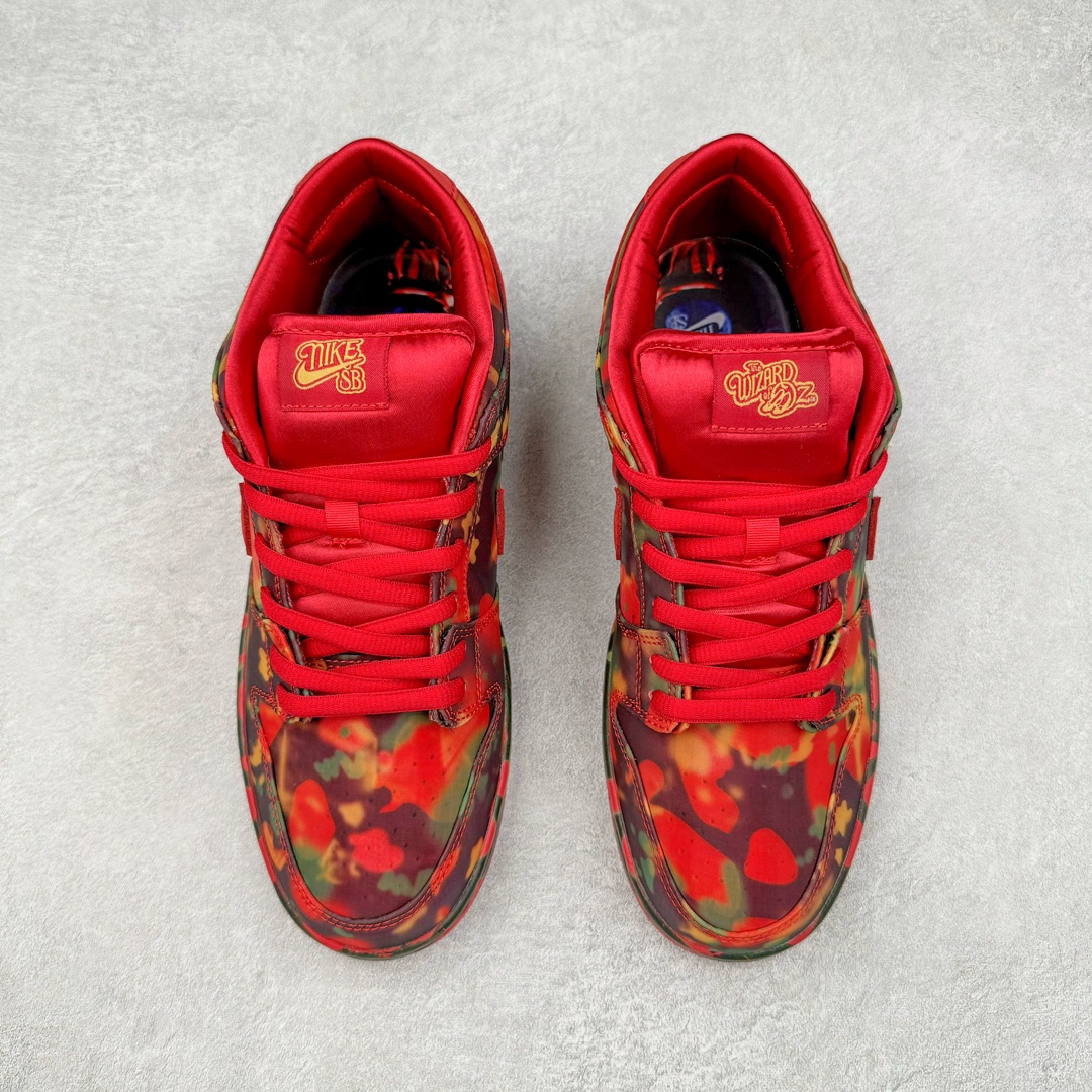   The Wizard of Oz Dunk SB Low  低筒 舒适简约 防滑耐磨 复古板鞋 休闲鞋 男鞋 女鞋 波鞋 绿野仙踪红色花卉撕撕乐 FZ1291-600