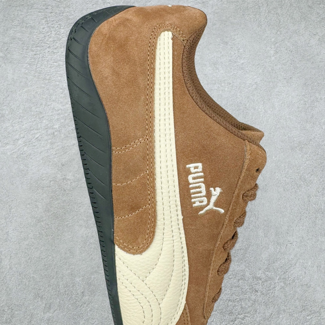  PUMA  Speedcat  圆头系带 二层绒面皮防滑耐磨 低筒 舒适时尚 赛车 跑步鞋 休闲鞋 波鞋 棕色 398847-02